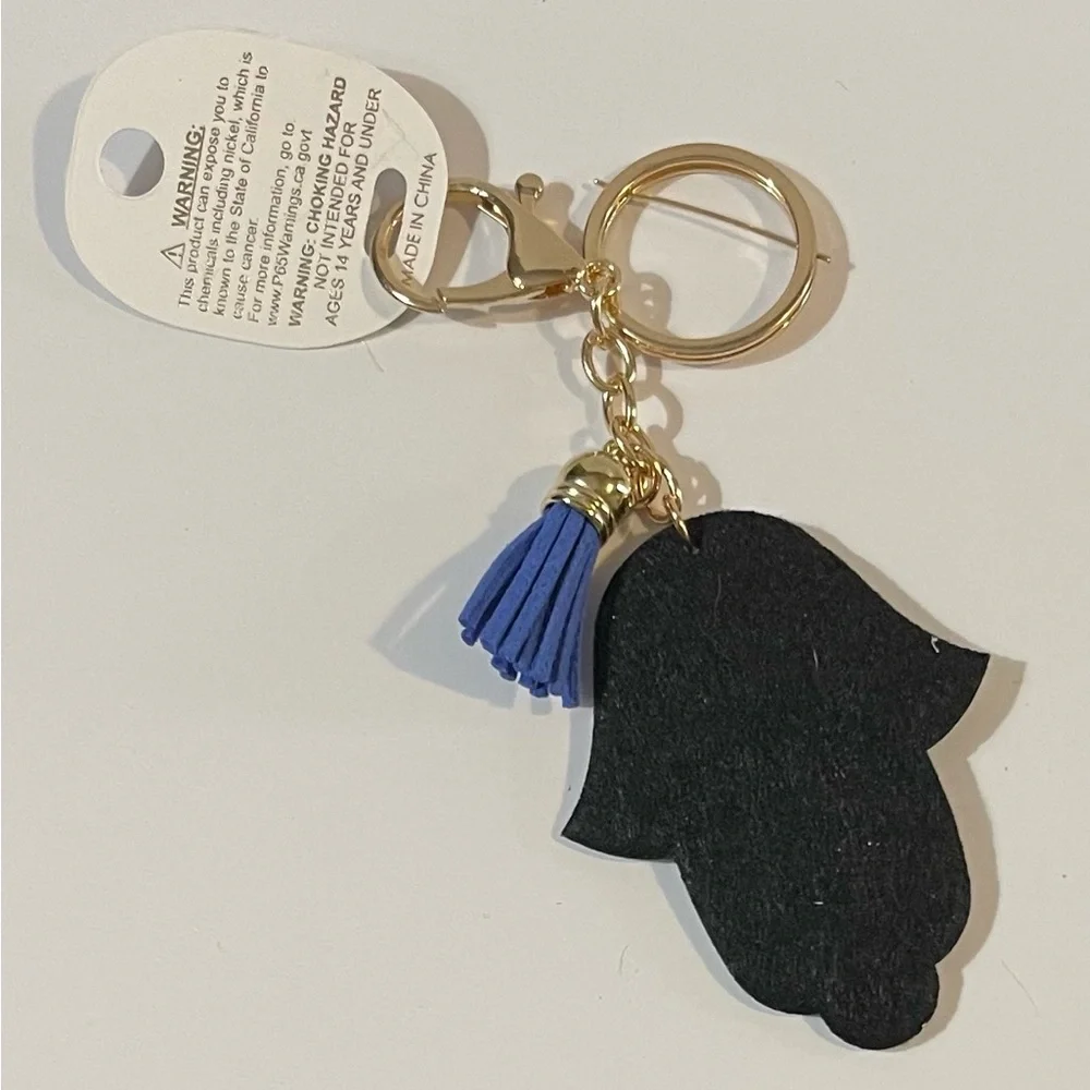 NEW Evil Eye Blue Rhinestone Keychain